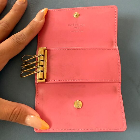 Louis Vuitton Pink Epi Leather Key Holder Wallet - Picture 4 of 6